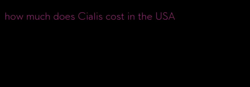 how much does Cialis cost in the USA