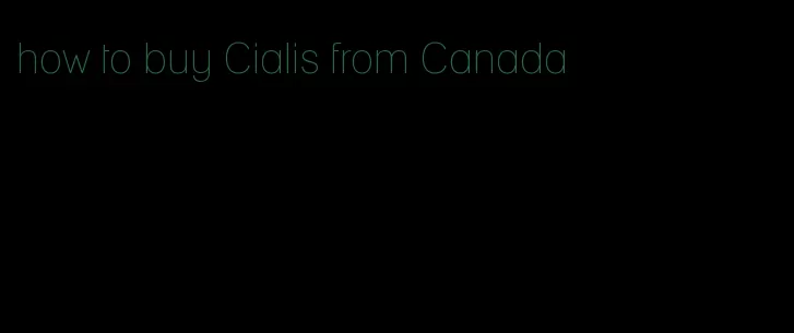 how to buy Cialis from Canada