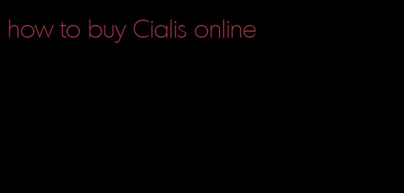 how to buy Cialis online