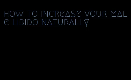 how to increase your male libido naturally