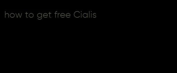 how to get free Cialis