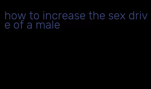 how to increase the sex drive of a male