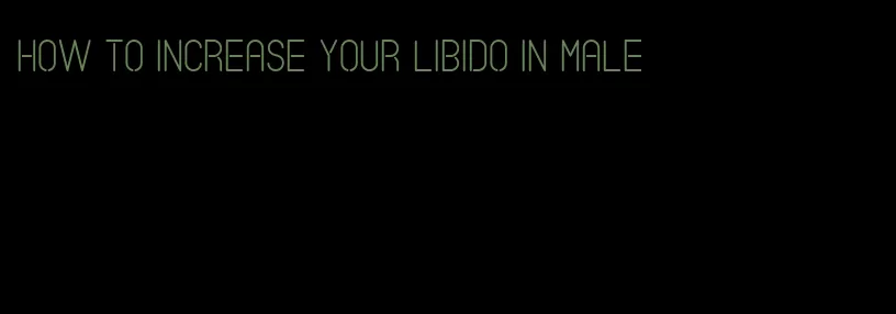 how to increase your libido in male