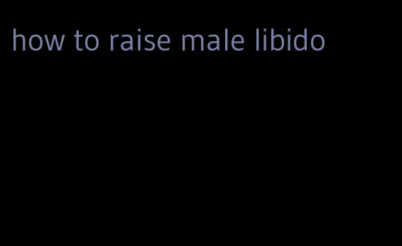 how to raise male libido