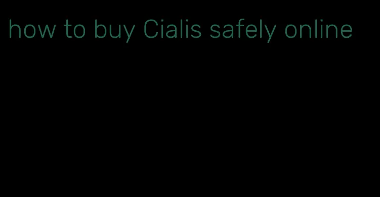 how to buy Cialis safely online