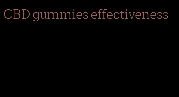 CBD gummies effectiveness