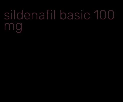 sildenafil basic 100 mg