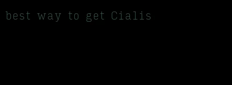 best way to get Cialis