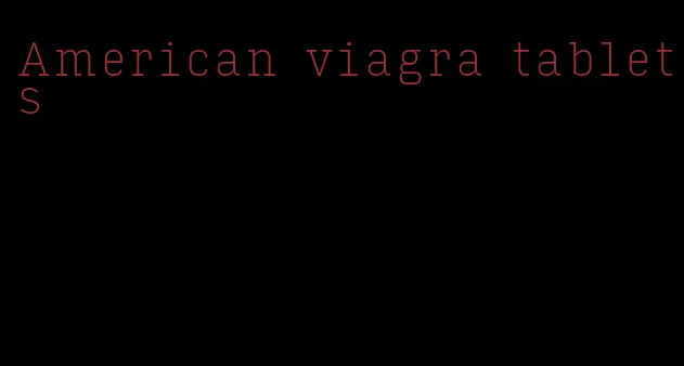 American viagra tablets