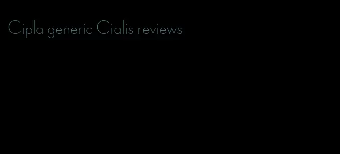 Cipla generic Cialis reviews