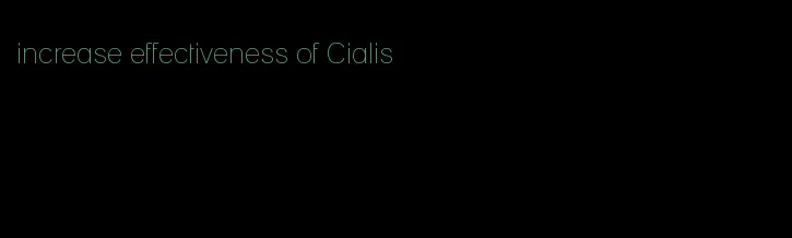 increase effectiveness of Cialis