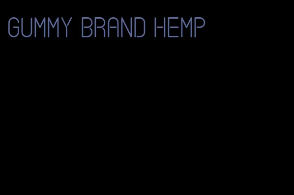 gummy brand hemp