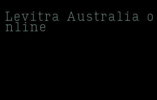 Levitra Australia online