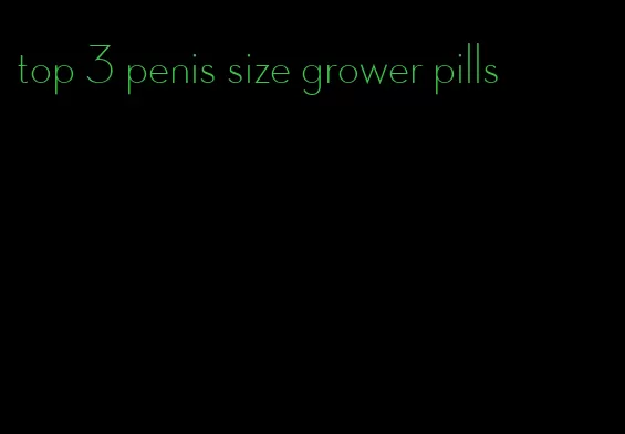 top 3 penis size grower pills