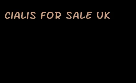 Cialis for sale UK