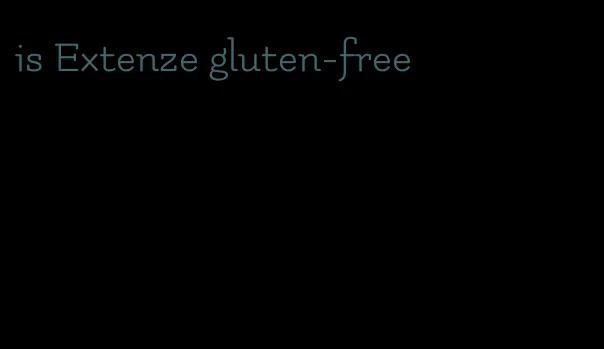 is Extenze gluten-free