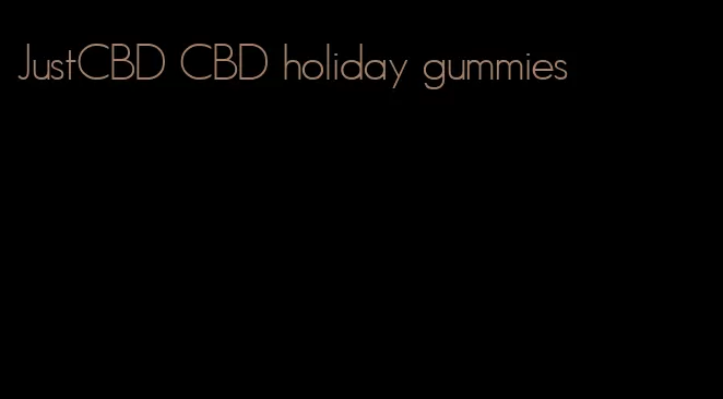 JustCBD CBD holiday gummies