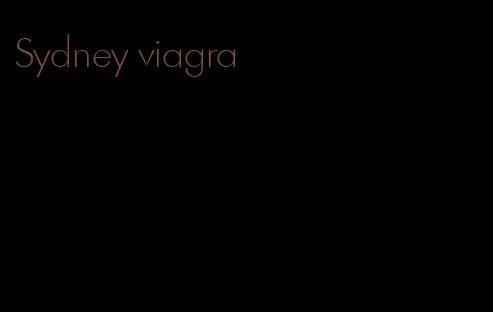 Sydney viagra