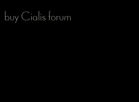 buy Cialis forum