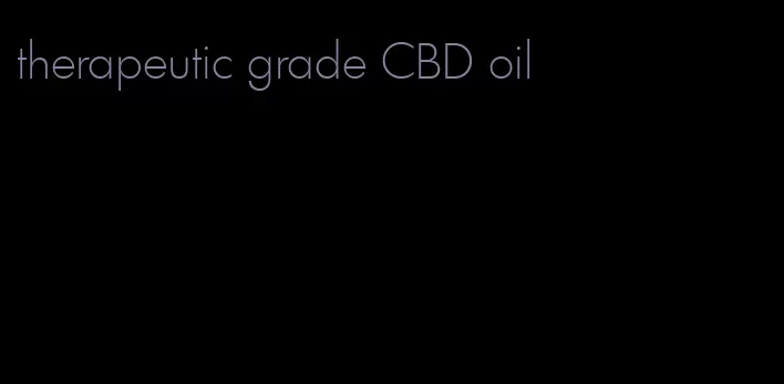 therapeutic grade CBD oil