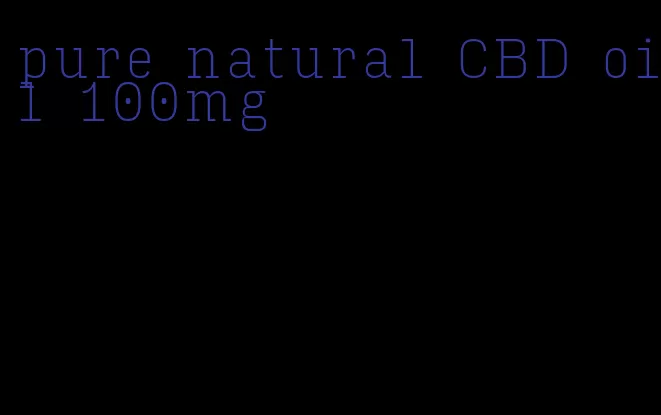 pure natural CBD oil 100mg