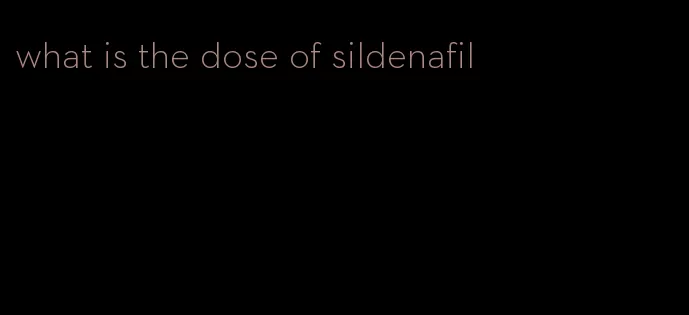 what is the dose of sildenafil