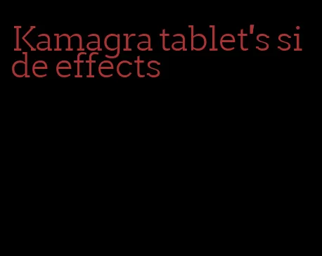 Kamagra tablet's side effects