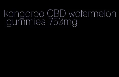 kangaroo CBD watermelon gummies 750mg