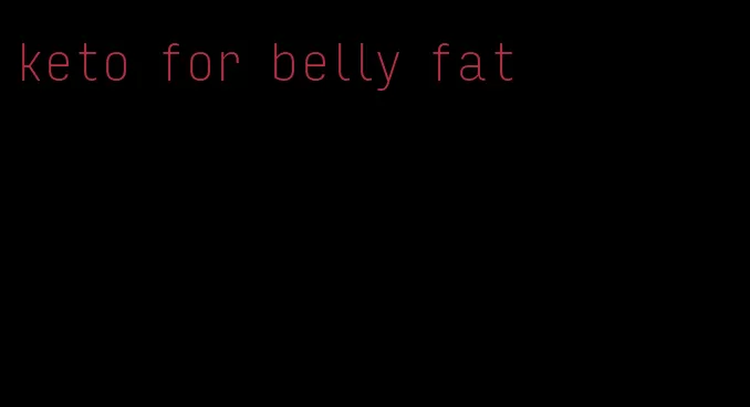 keto for belly fat