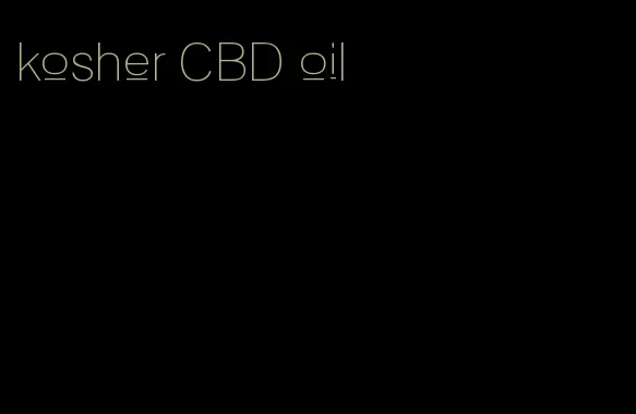 kosher CBD oil