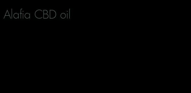 Alafia CBD oil