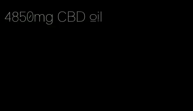 4850mg CBD oil