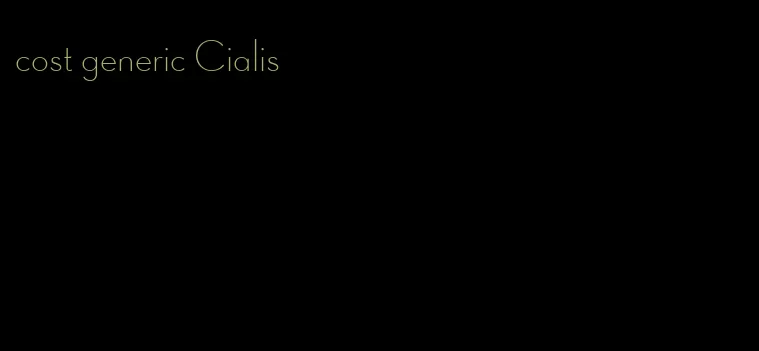 cost generic Cialis