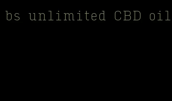 bs unlimited CBD oil