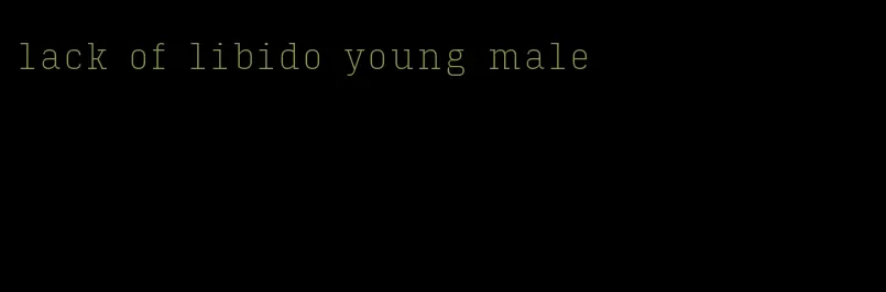 lack of libido young male