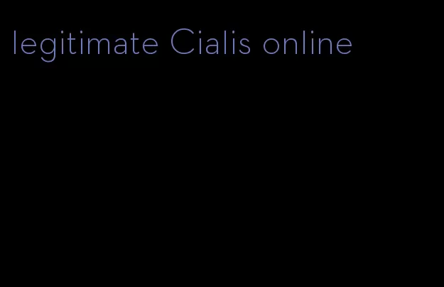 legitimate Cialis online