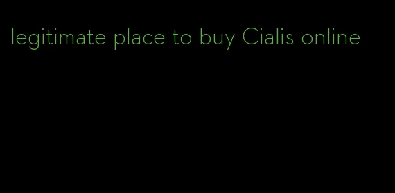 legitimate place to buy Cialis online