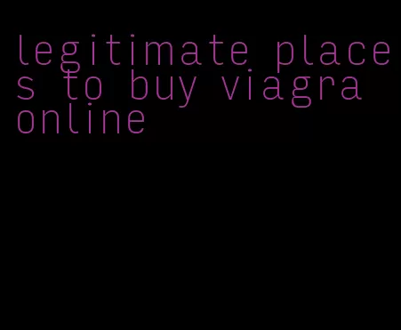 legitimate places to buy viagra online