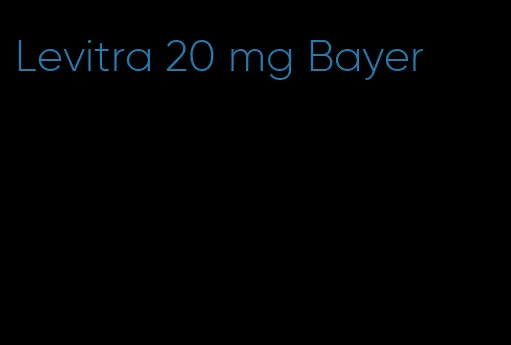 Levitra 20 mg Bayer