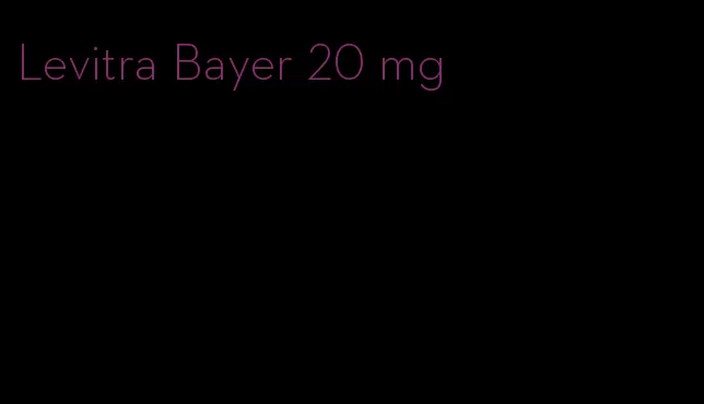 Levitra Bayer 20 mg