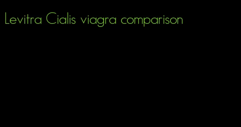 Levitra Cialis viagra comparison