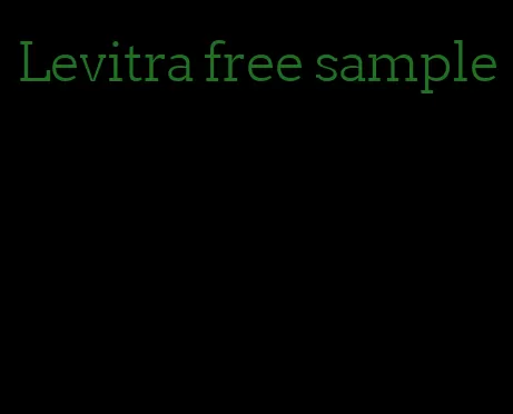 Levitra free sample