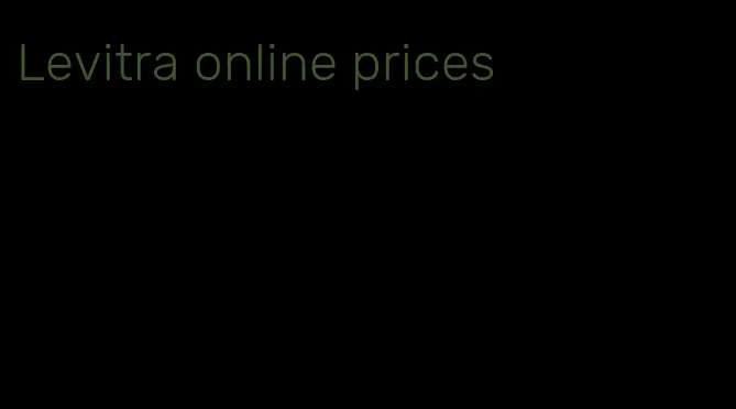 Levitra online prices