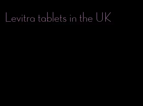 Levitra tablets in the UK