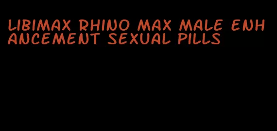 libimax rhino max male enhancement sexual pills