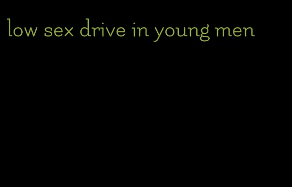 low sex drive in young men