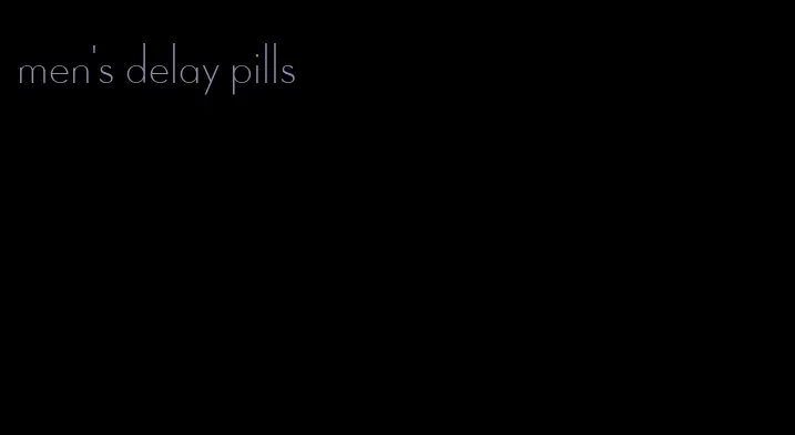 men's delay pills