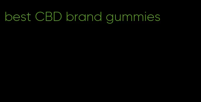 best CBD brand gummies