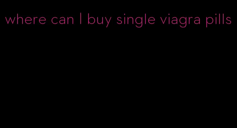 where can I buy single viagra pills